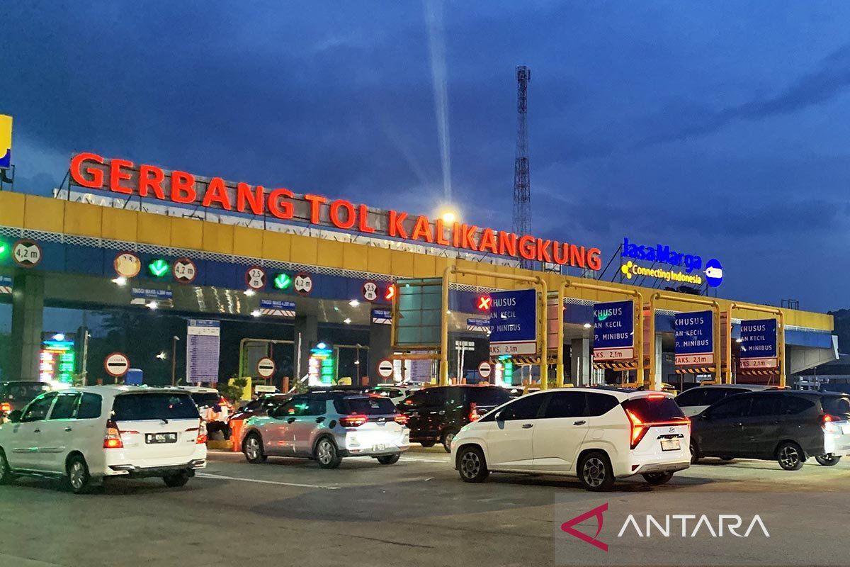 Arus balik di Gerbang Tol Kalikangkung belum signifikan