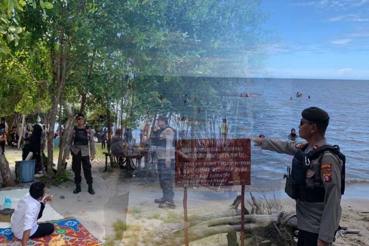 Polres Kobar lakukan pengamanan di area wisata Pantai Kubu dan Bugam Raya