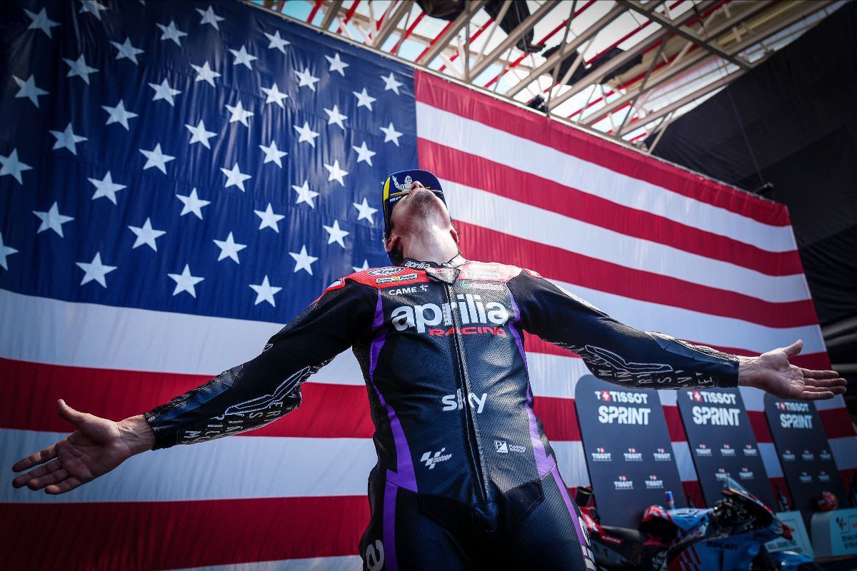 Maverick Vinales menangi Sprint di MotoGP Amerika