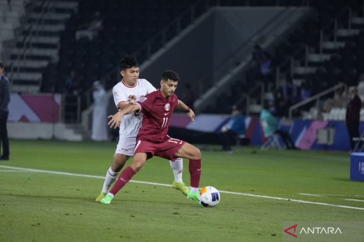 Penalti Khaled bawa Qatar unggul 1-0 atas Indonesia pada babak pertama