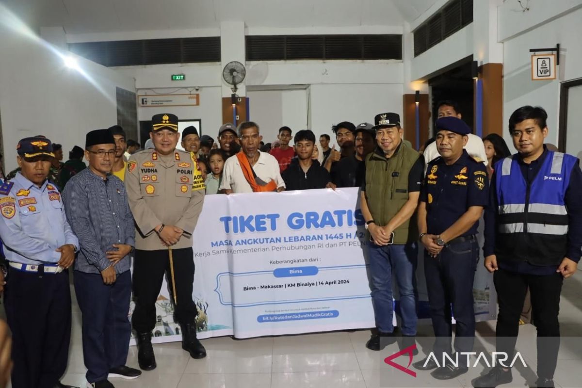 Wali Kota Bima lepas 325 pemudik gratis balik ke Makassar