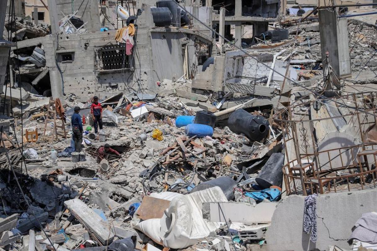 Potret Timur Tengah: Sebagian besar Gaza City jadi timbunan puing