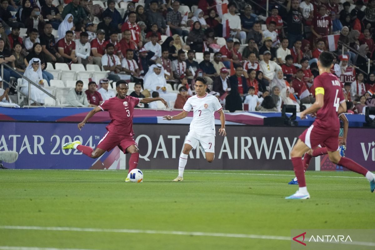 Indonesia kalah dari Qatar 2-0 pada laga pembuka Piala Asia U-23