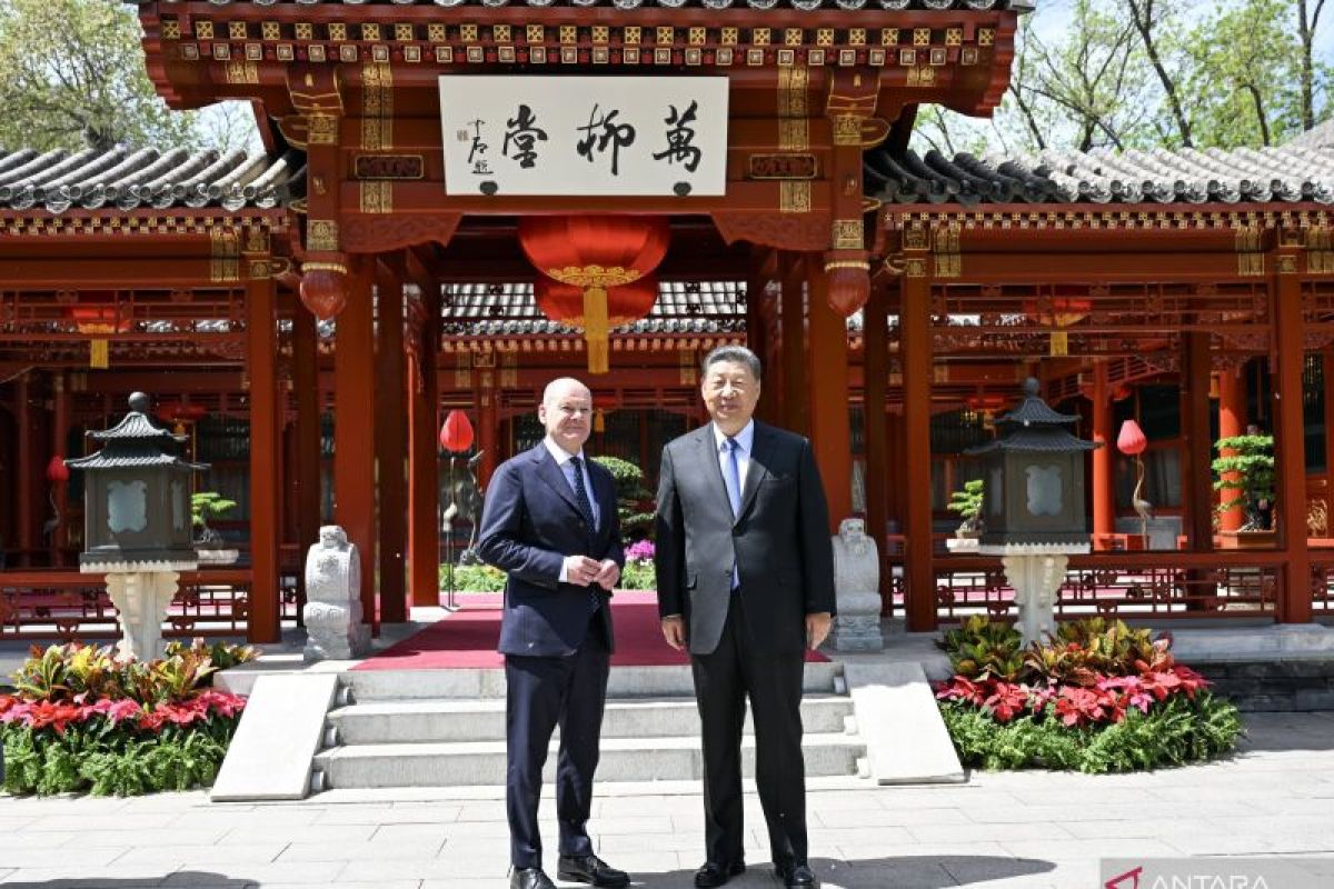 Presiden Xi Jinping bertemu dengan Kanselir Jerman Olaf Scholz
