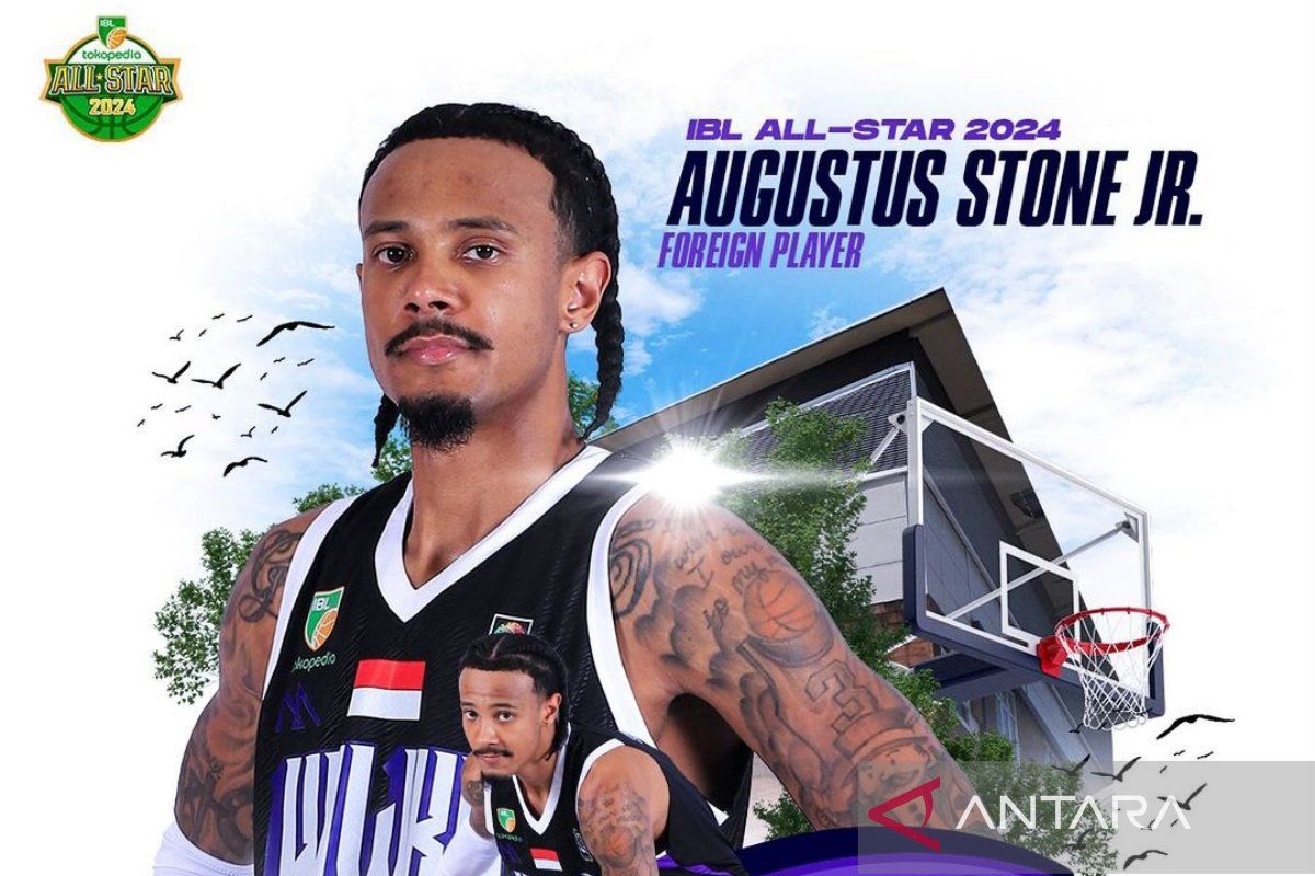 Pebasket Gus Stone pemain Tangerang Hawks dalam IBL All-Star