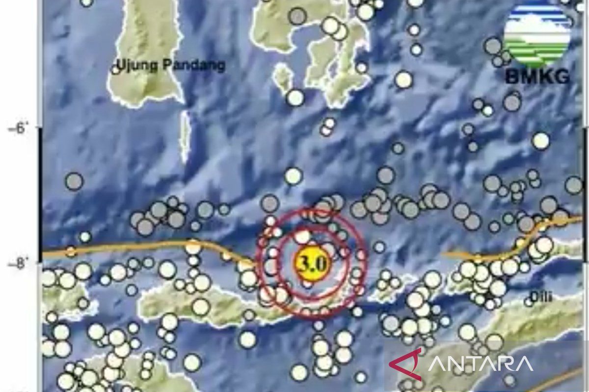 Gempa Magnitudo 3,0 guncang Sikka NTT Rabu dini hari