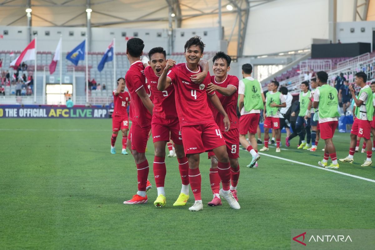 Kalahkan Australia, Timnas Indonesia naik peringkat dua Grup A Piala Asia U-23