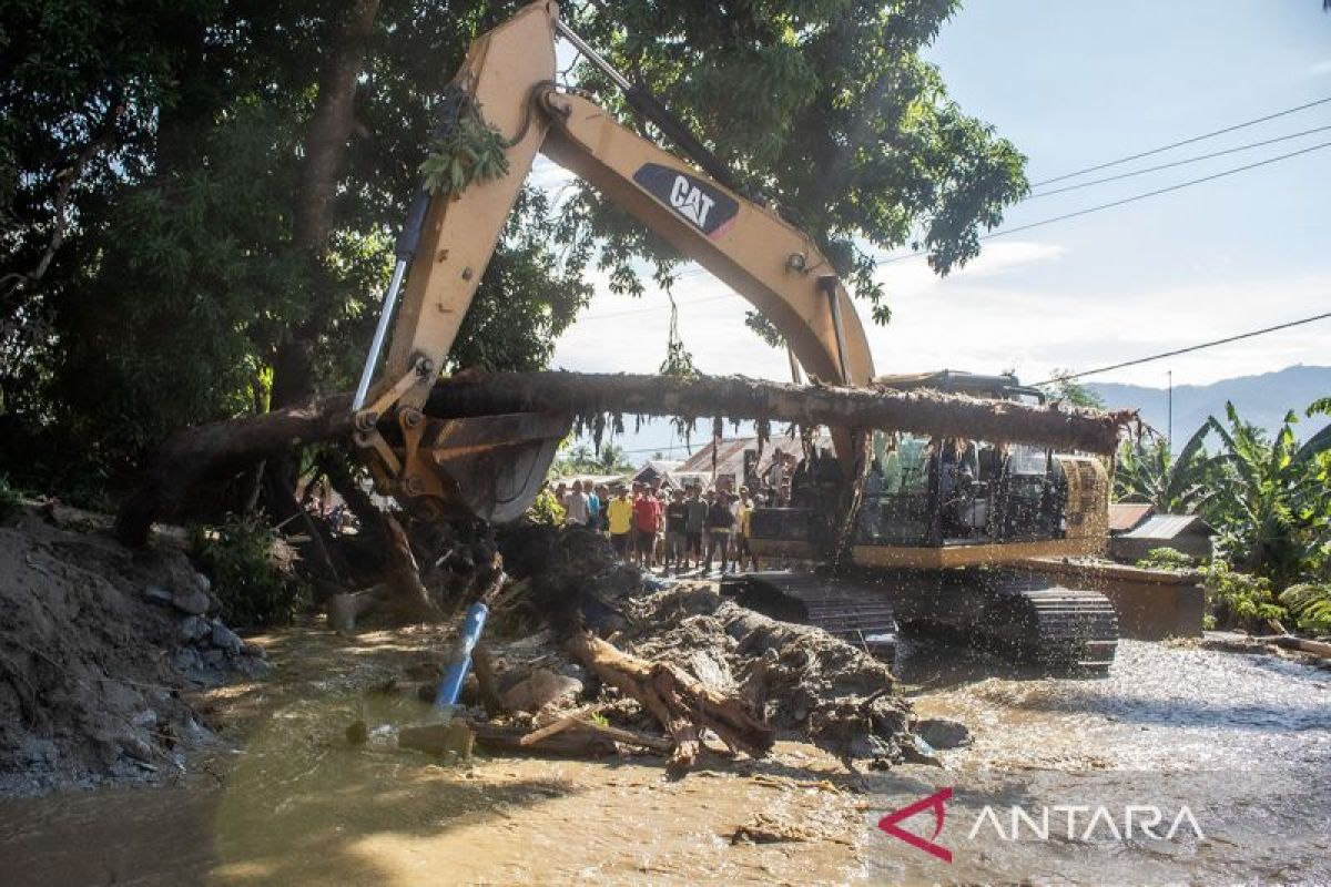 Penanganan pascabanjir bandang di dua desa di Sigi