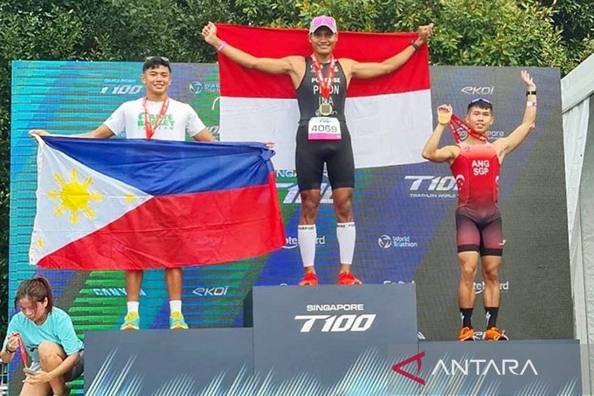 Indonesia segel dua emas dari Triathlon Tour Singapura