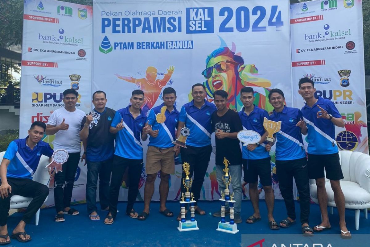 PT AMS futsal team wins Perpamsi Sport Week 2024, defeating Banjarbaru