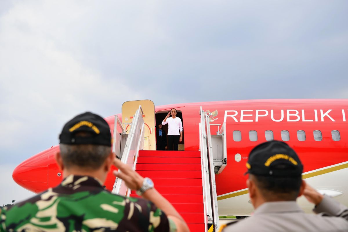Presiden Joko Widodo bertolak ke Gorontalo untuk kunjungan kerja