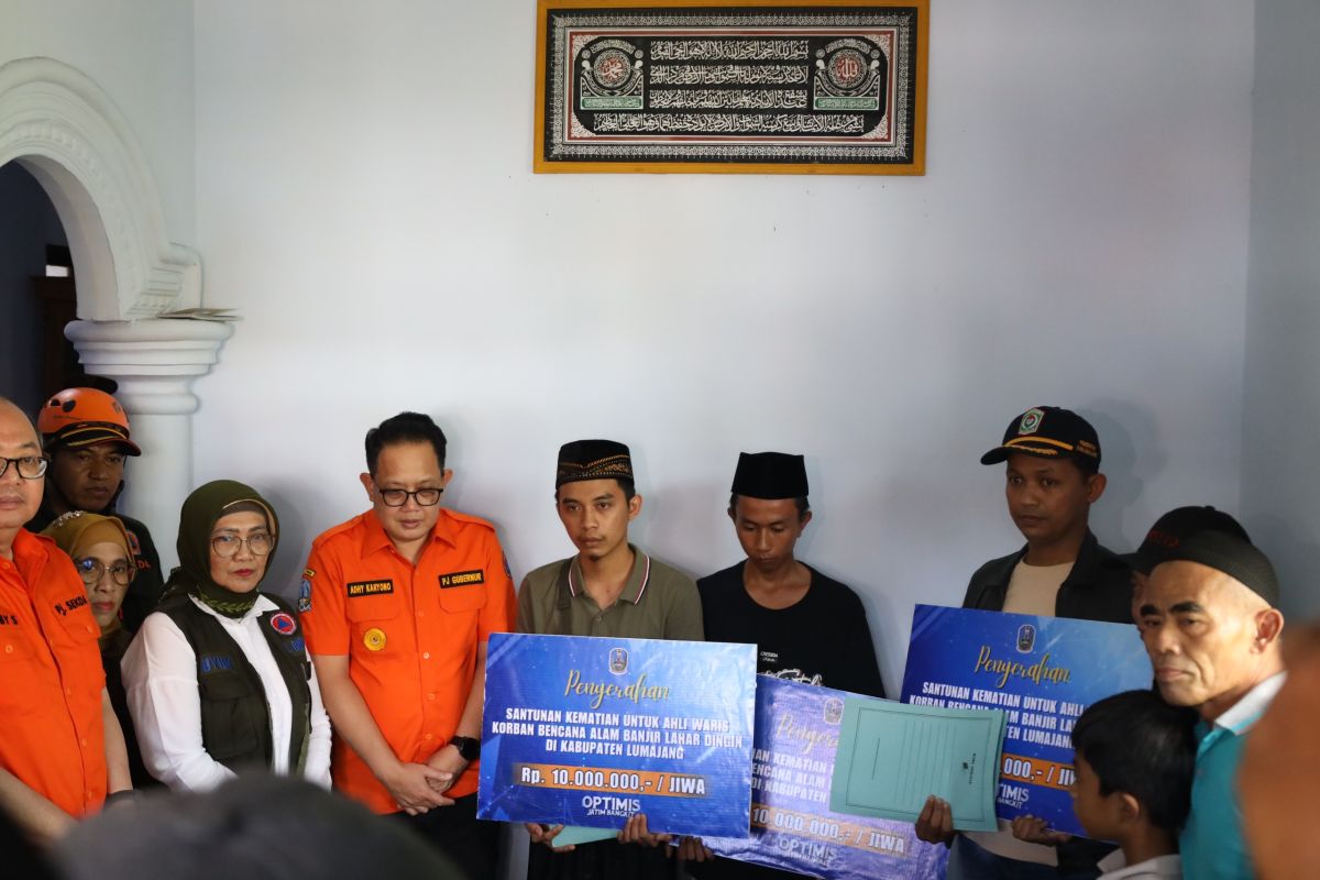 Pemprov Jatim santuni keluarga korban lahar dingin Semeru