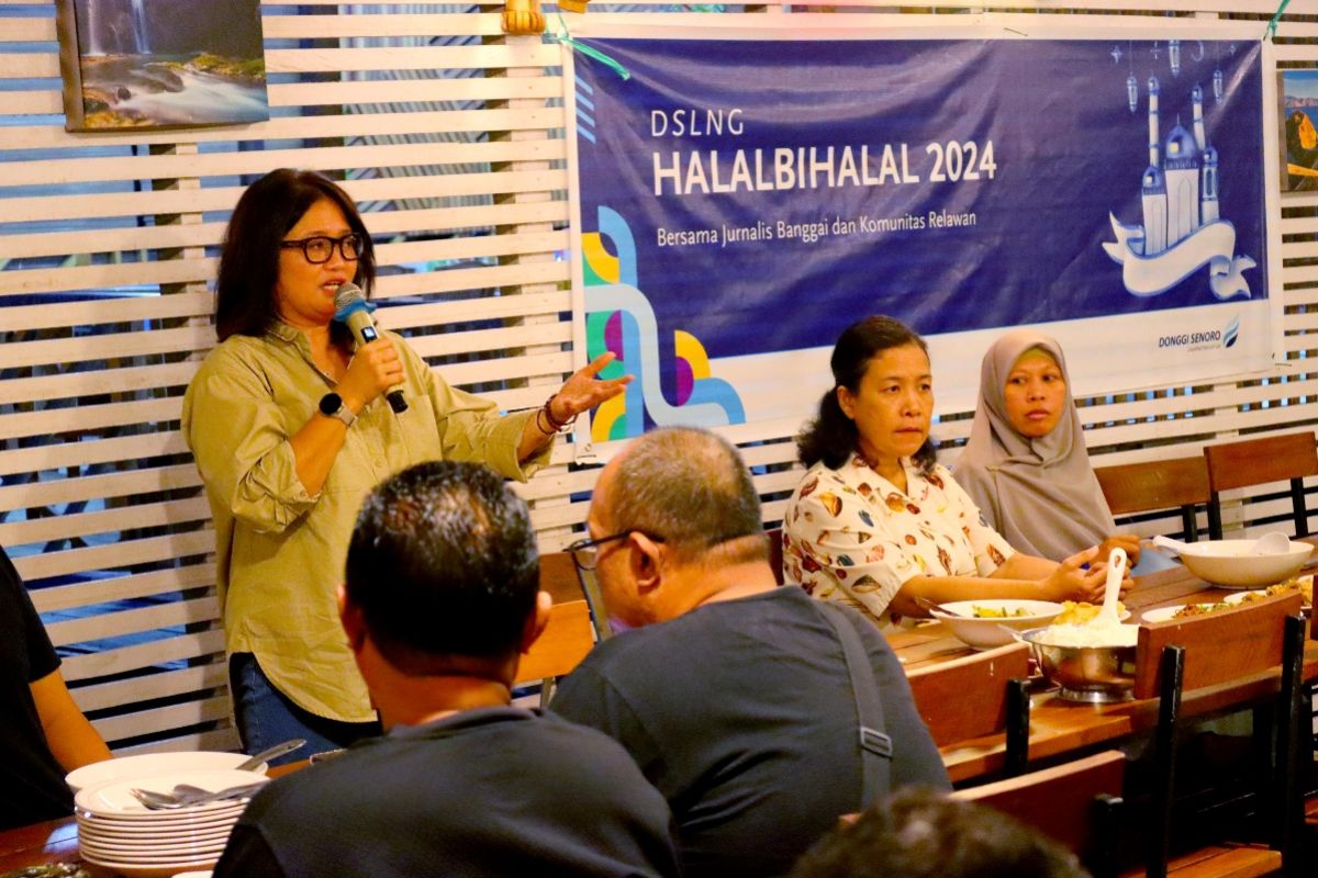 DSLNG gelar halalbihalal bersama jurnalis Banggai dan komunitas relawan