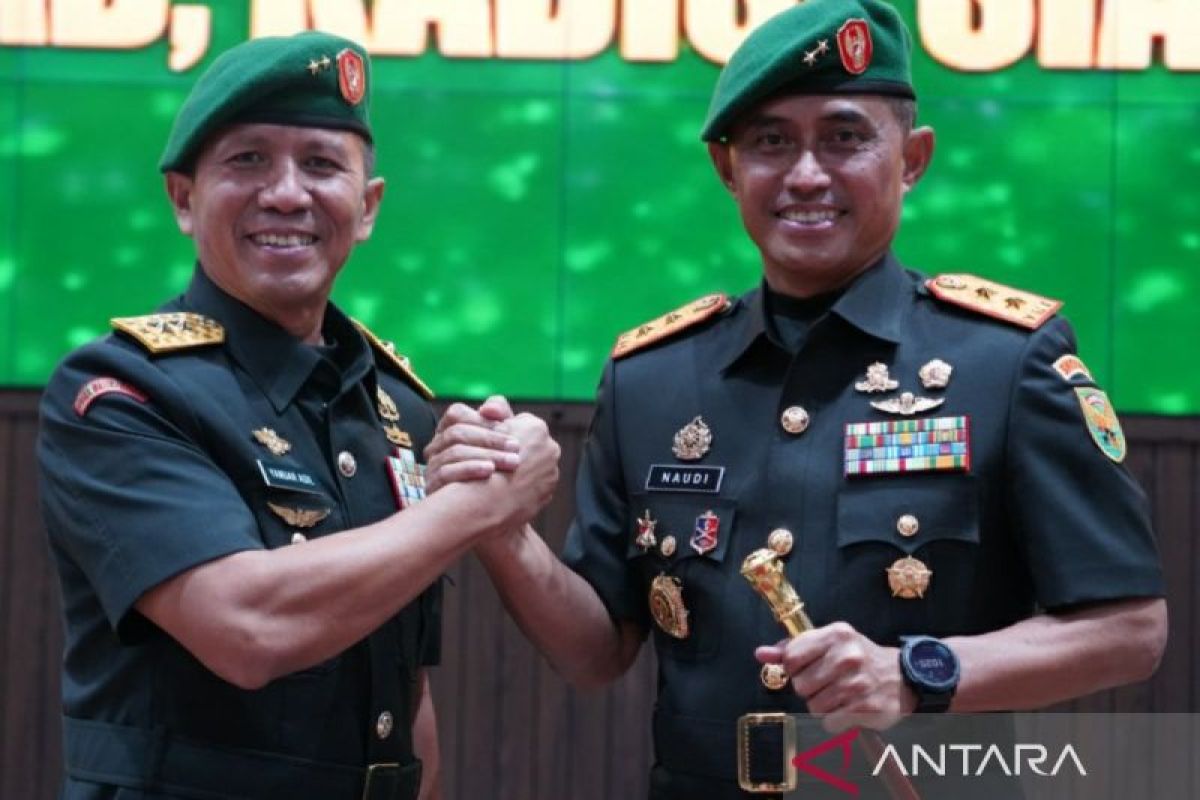 Mayjen TNI Naudi terima estafet tongkat Pangdam II Sriwijaya