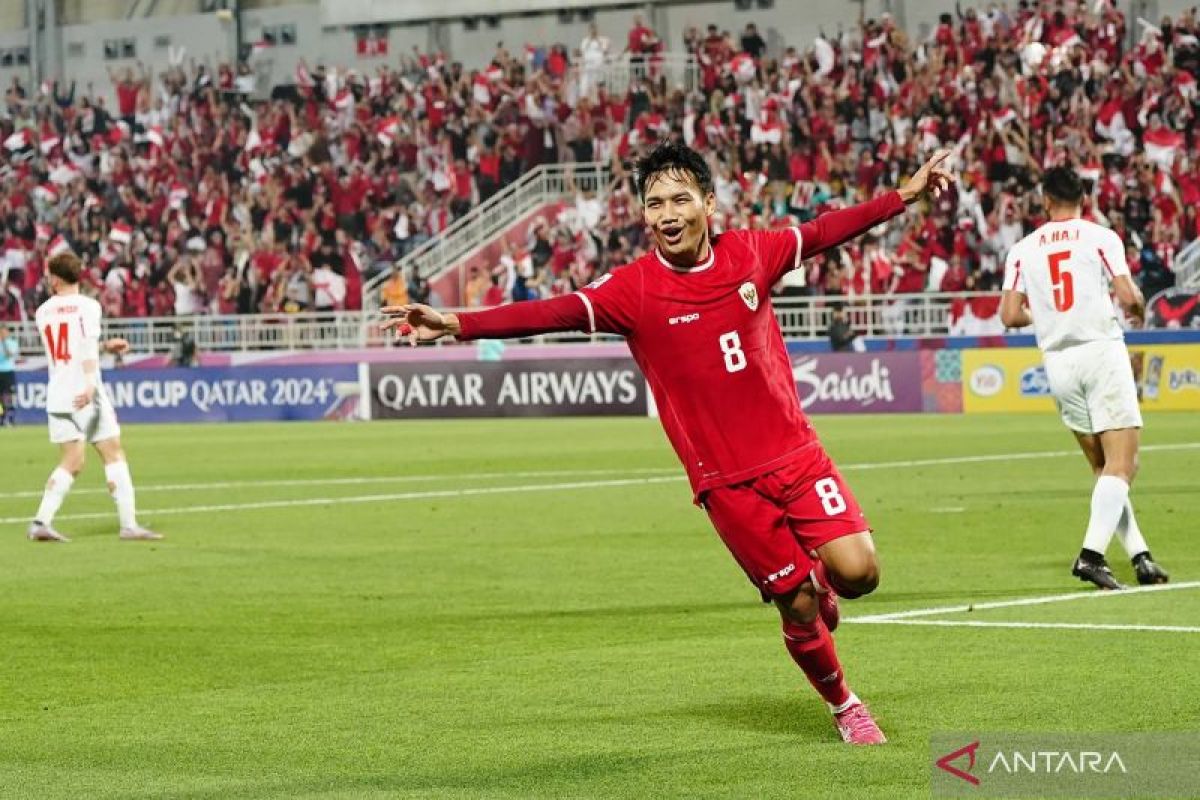 Hajar Yordania, Indonesia negara ke-7 yang lolos ke perempat final Piala Asia U-23