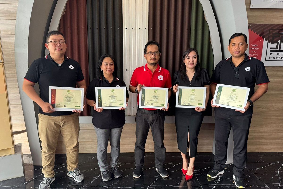 Onduline Indonesia kembali raih sertifikat Green Label Indonesia
