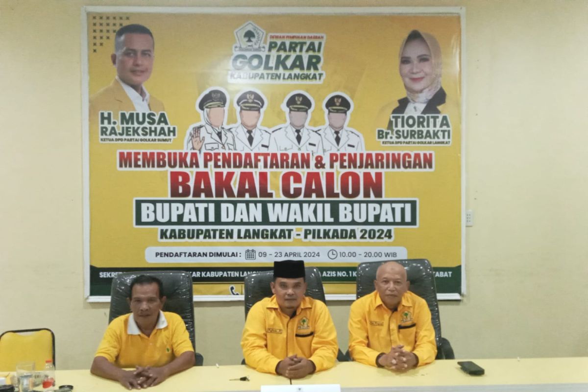 Enam nama daftar pilkada ke DPD Partai Golkar Langkat