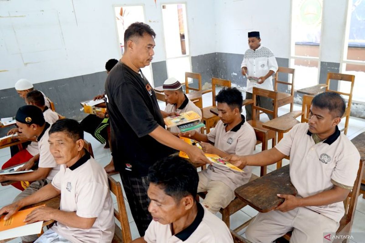 Puluhan WBP Lapas Gorontalo ikuti program pemberantasan buta aksara