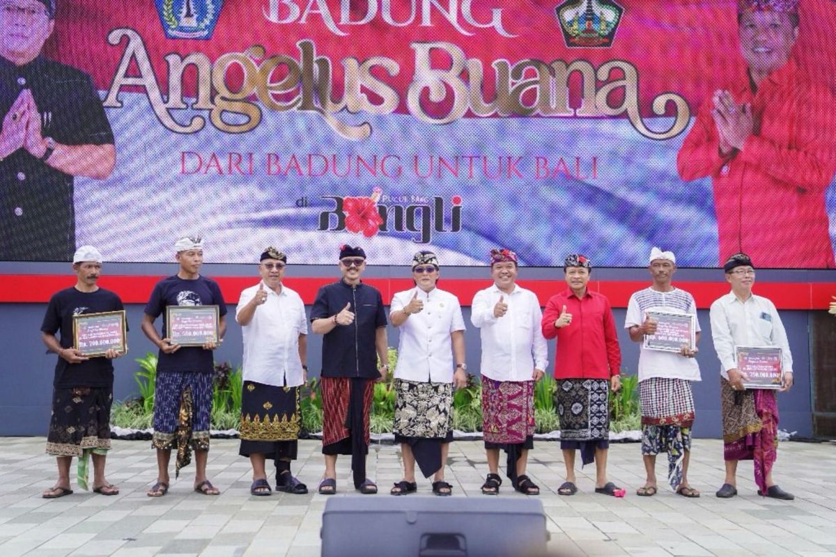 Pemkab Badung Angelus Buana hibah Rp166 M untuk Kabupaten Bangli