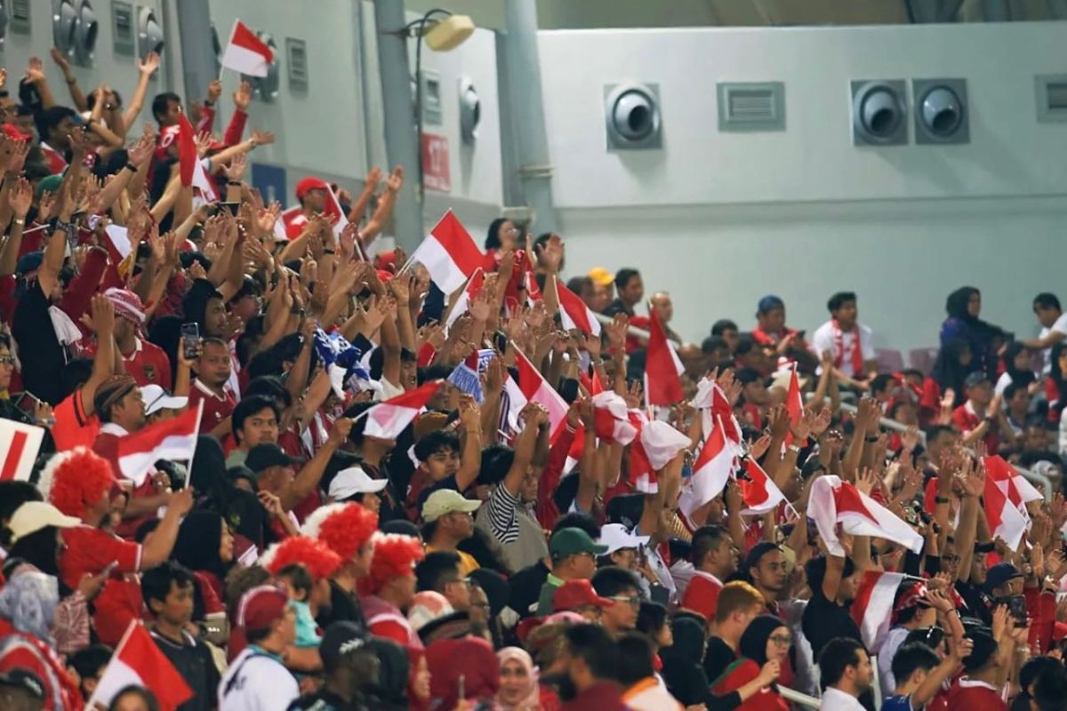 Suporter RI di Qatar semakin antusias dukung Timnas U-23 di Piala Asia