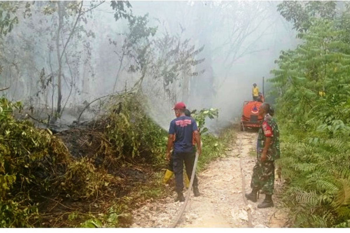 Tim gabungan berhasil  padamkan kebakaran lahan di Kutai Kartanegara