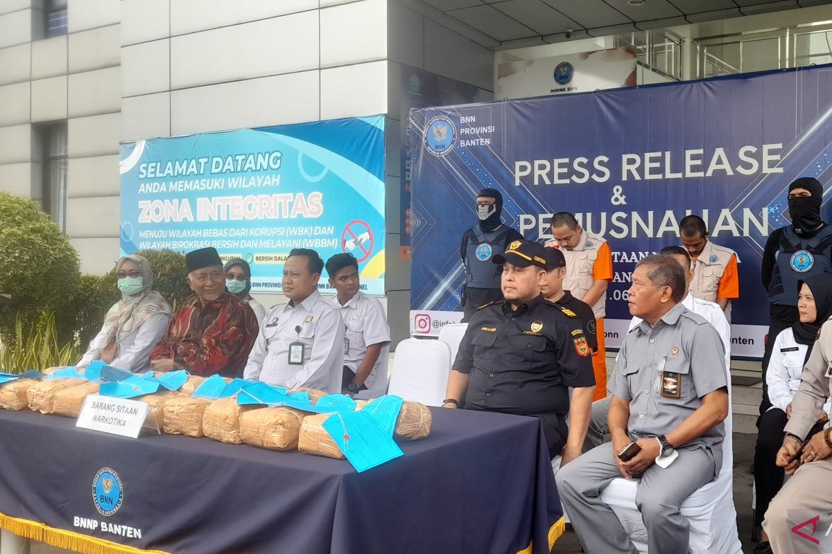 BNN Banten musnahkan 21 kilogram sabu kiriman dari Malaysia