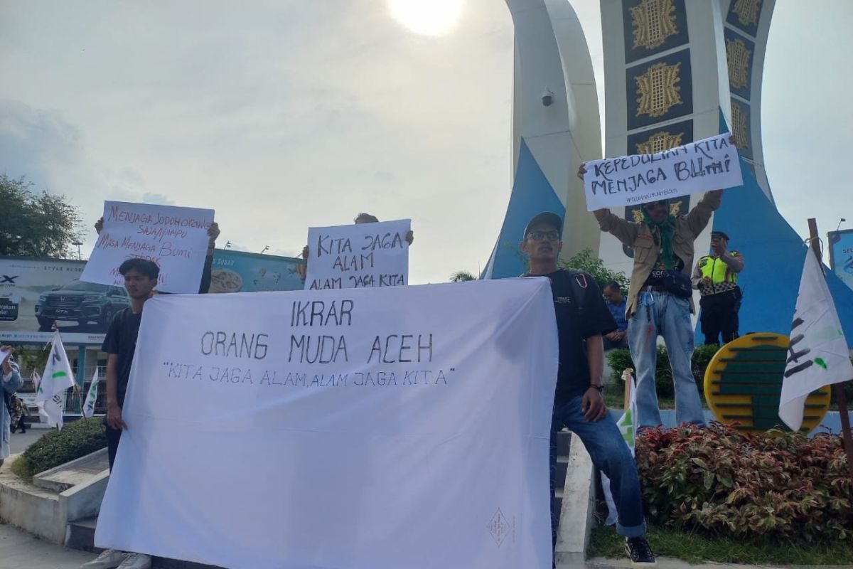Peringati hari bumi, anak muda Aceh serukan ikrar 