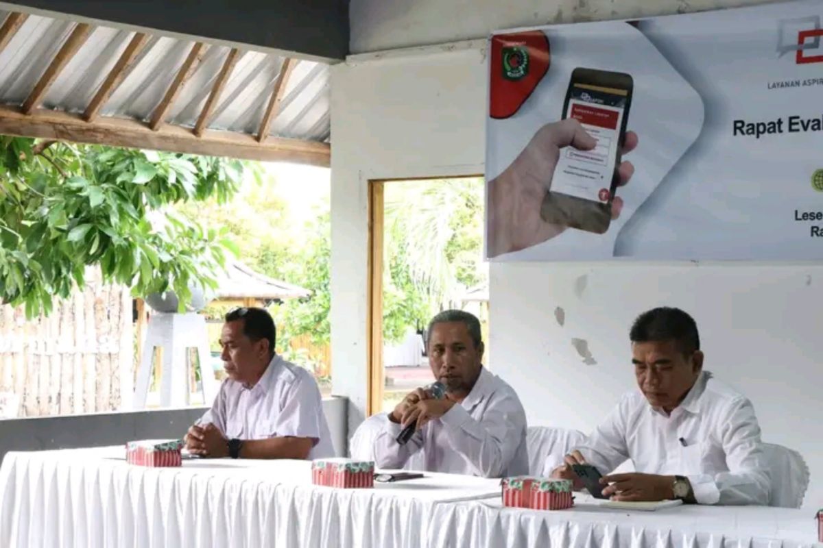 Pemkab Lombok Utara mengevaluasi program e-Lapor
