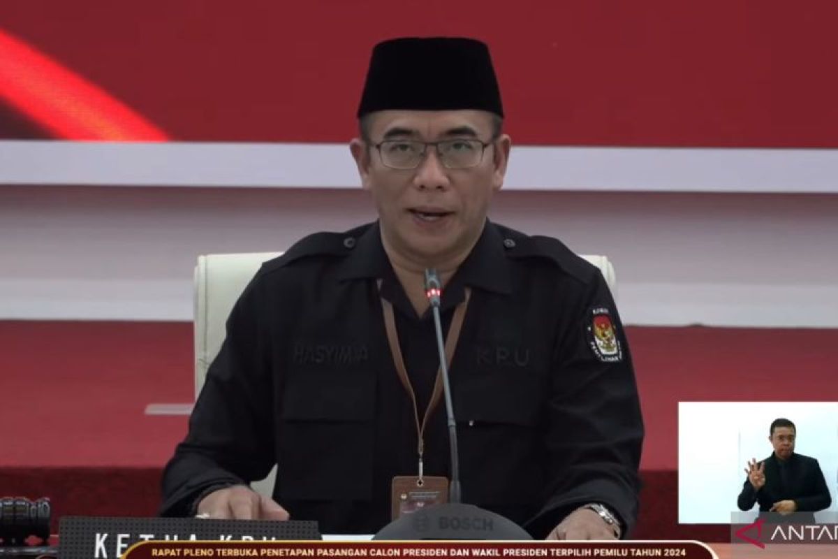 KPU tetapkan  Prabowo Subianto-Gibran Rakabuming Raka jadi presiden-wapres terpilih Pilpres 2024