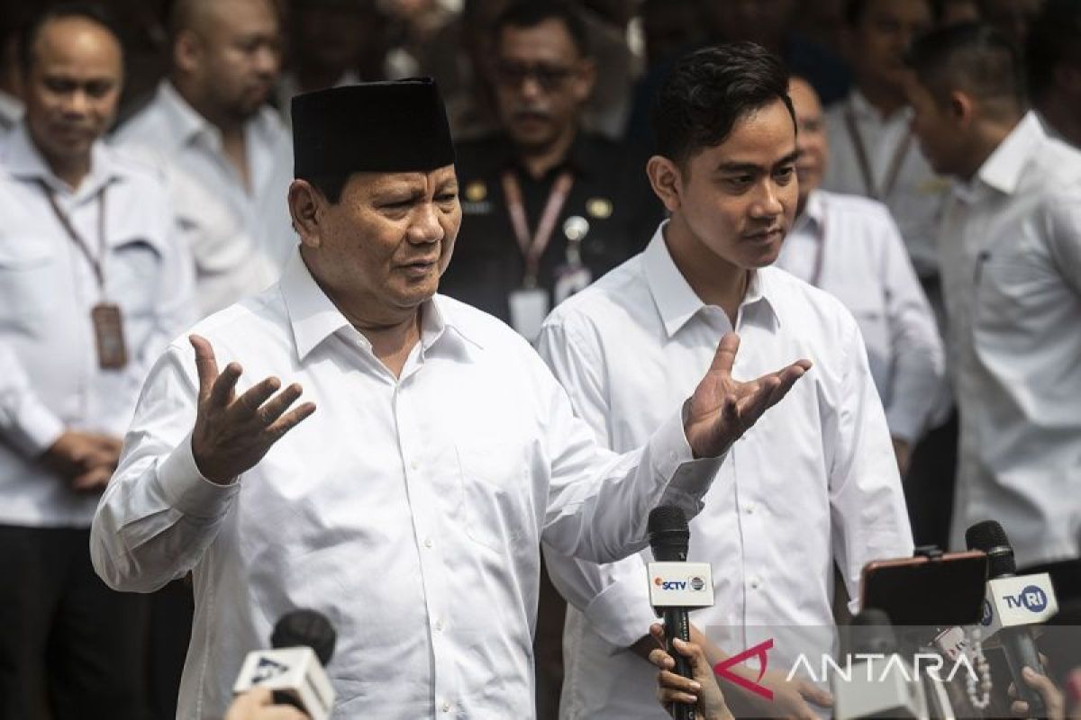 KPU tetapkan Prabowo-Gibran jadi presiden-wapres terpilih
