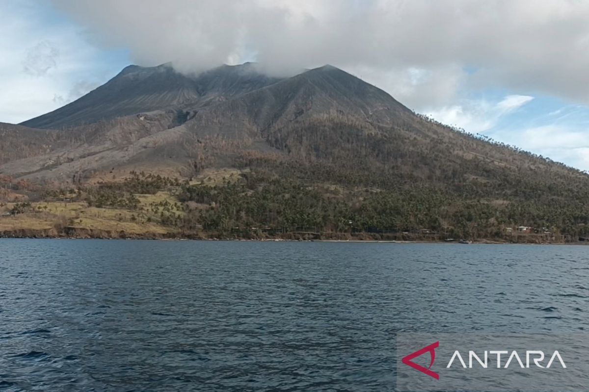 Balai Pemantauan: Gempa vulkanik Gunung Ruang cenderung menurun