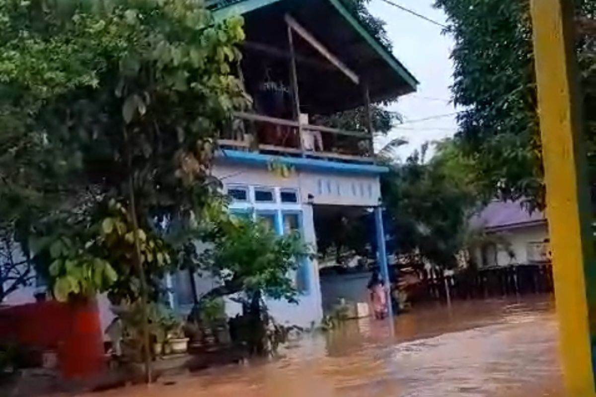 Ratusan rumah terdampak banjir di Badau perbatasan Indonesia-Malaysia