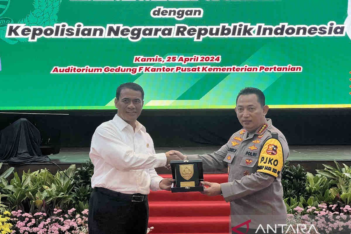 Kementerian Pertanian gandeng Polri tingkatkan ketahanan pangan