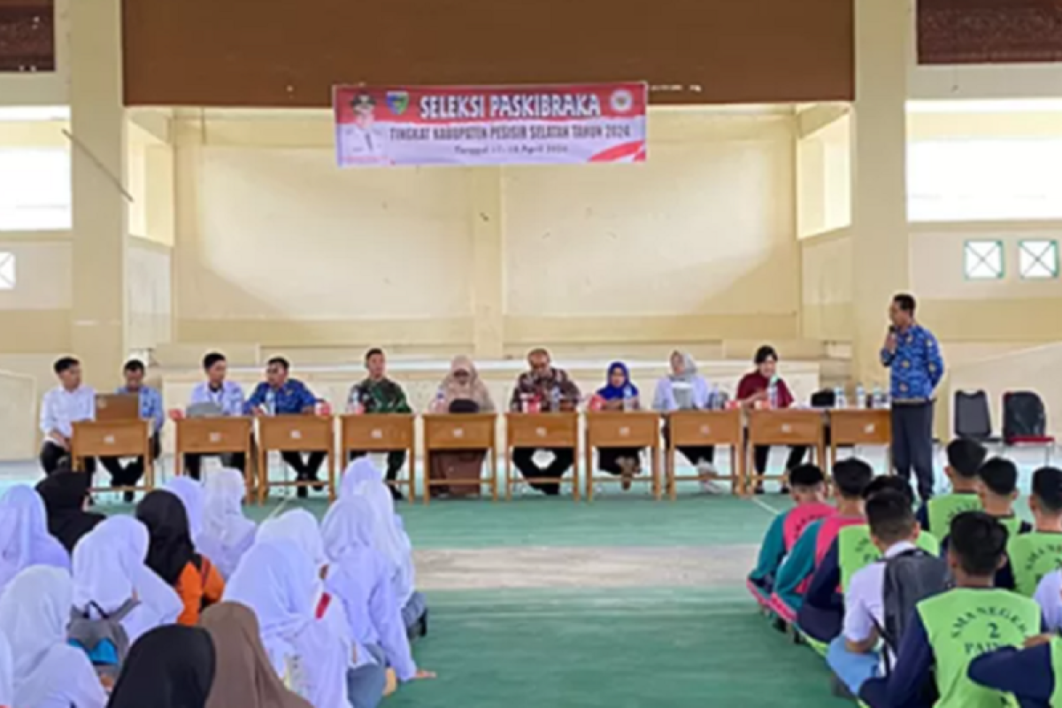 214 siswa dan siswi SMA Sederajat ikuti seleksi paskibraka tingkat kabupaten Pesisir Selatan