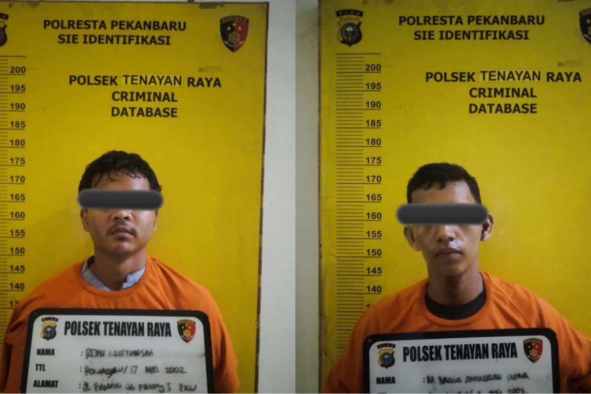 Dua jambret di 7 TKP di Pekanbaru diringkus polisi