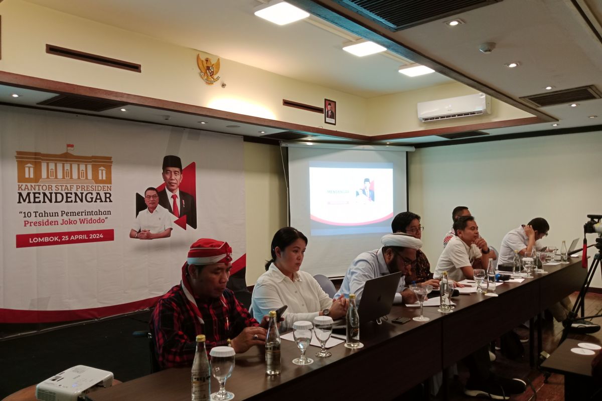 KSP dengarkan aspirasi warga NTB terhadap program pemerintahan Jokowi