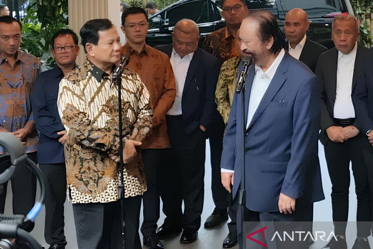 Prabowo Subianto dan Surya Paloh sepakat kerja sama untuk kepentingan rakyat