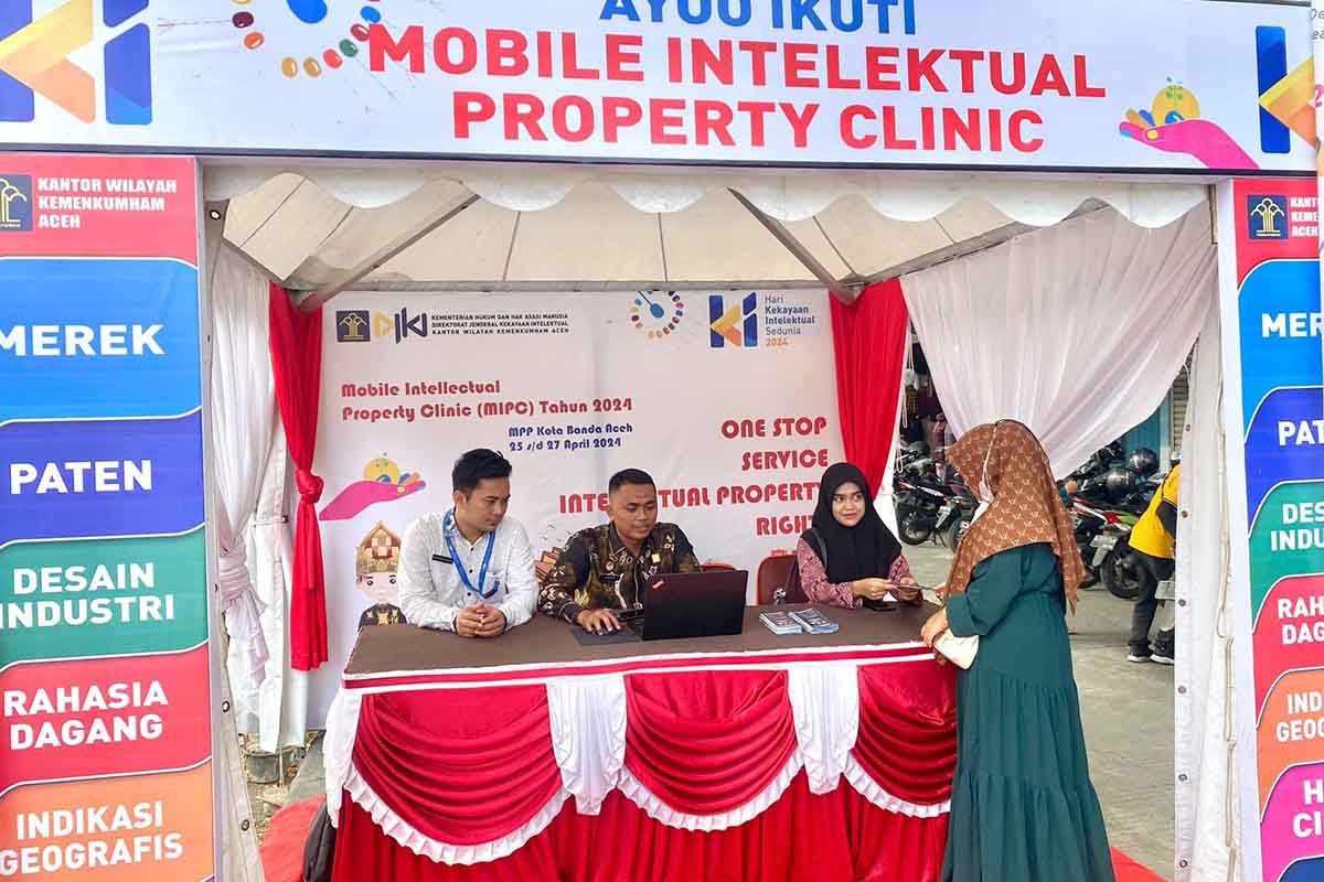 Kemenkumham buka klinik kekayaan intelektual di MPP Banda Aceh