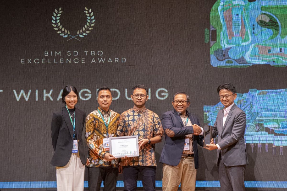 WEGE Raih Penghargaan BIM 5D TBQ dari Glodon Technical Indonesia