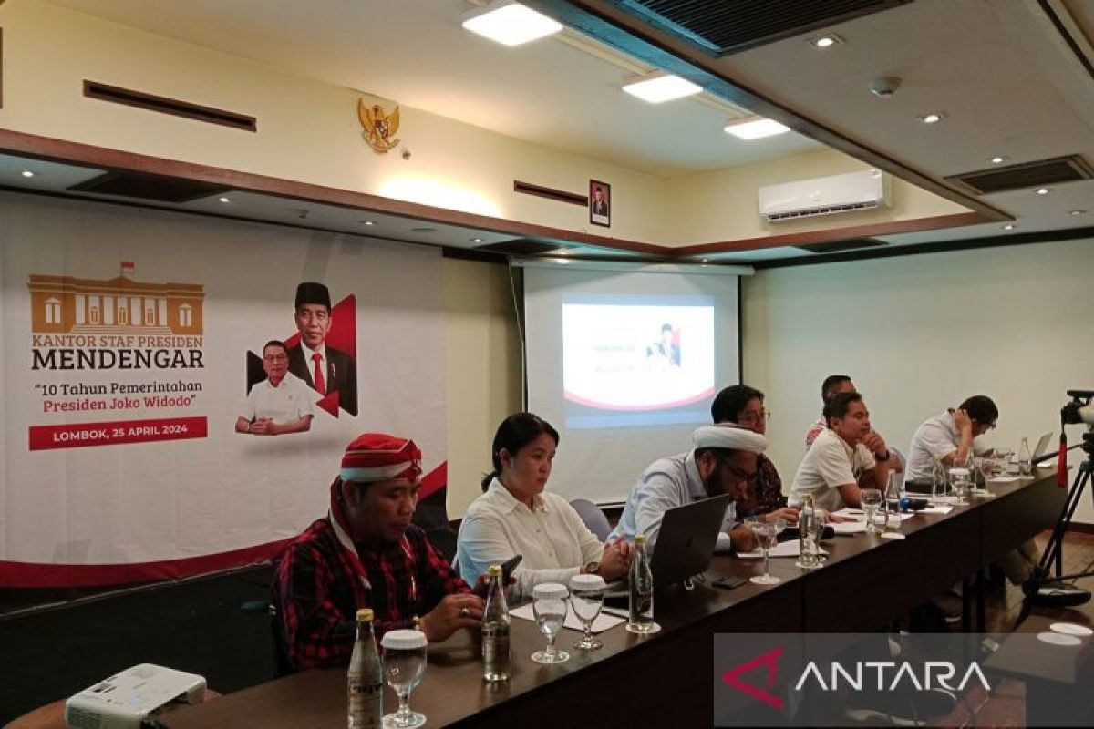 KSP dengarkan aspirasi warga NTB terhadap program Presiden Jokowi