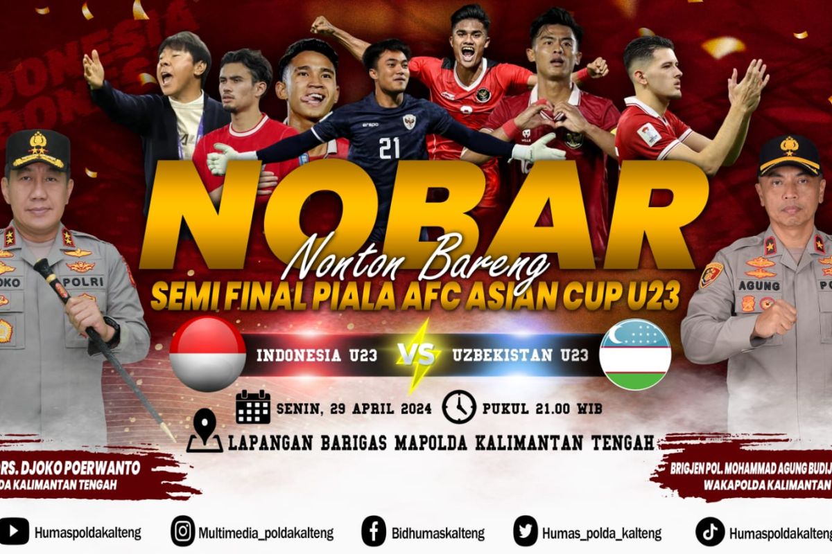 Polda Kalimantan Tengah bersiap menjamu timnas U-23 di babak semifinal Piala Asia.