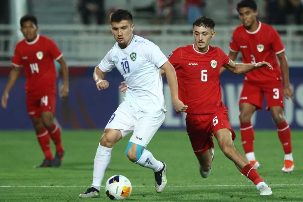 Semifinal Piala Asia U-23: Gol Norchaev bawa Uzbekistan unggul sementara 1-0 atas Indonesia