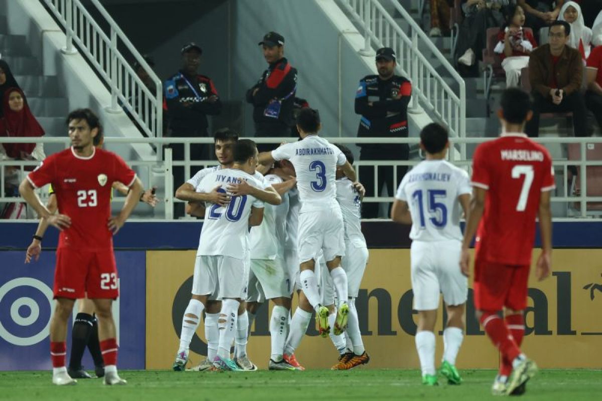 Indonesia kalah dari Uzbekistan 2-0 di semifinal Piala Asia U23