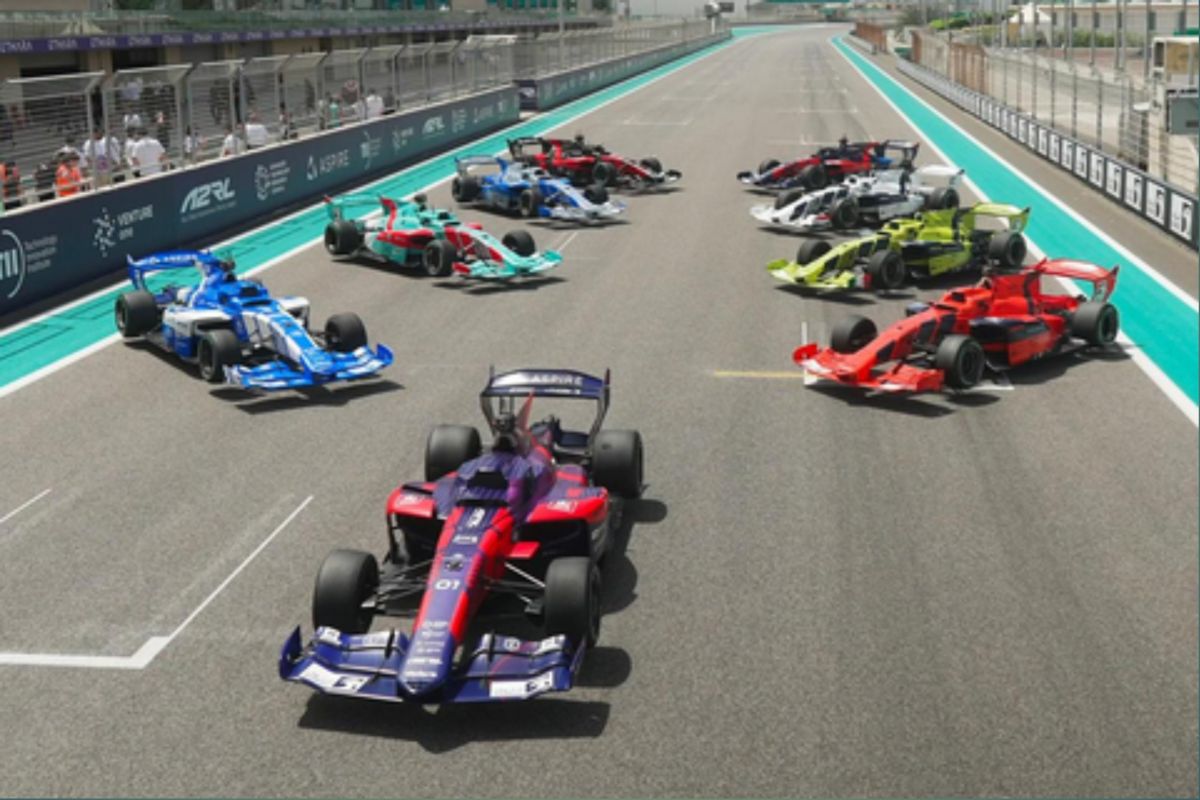 TUM Raih Kemenangan di Abu Dhabi Autonomous Racing League Perdana yang Digelar ASPIRE di Sirkuit Yas Marina