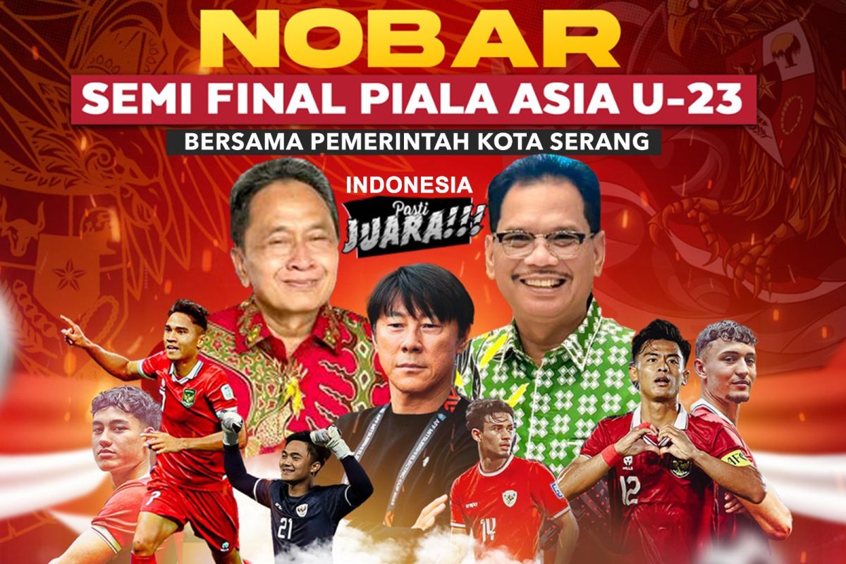 Ini lokasi nobar laga semifinal Piala Asia U-23 di Banten