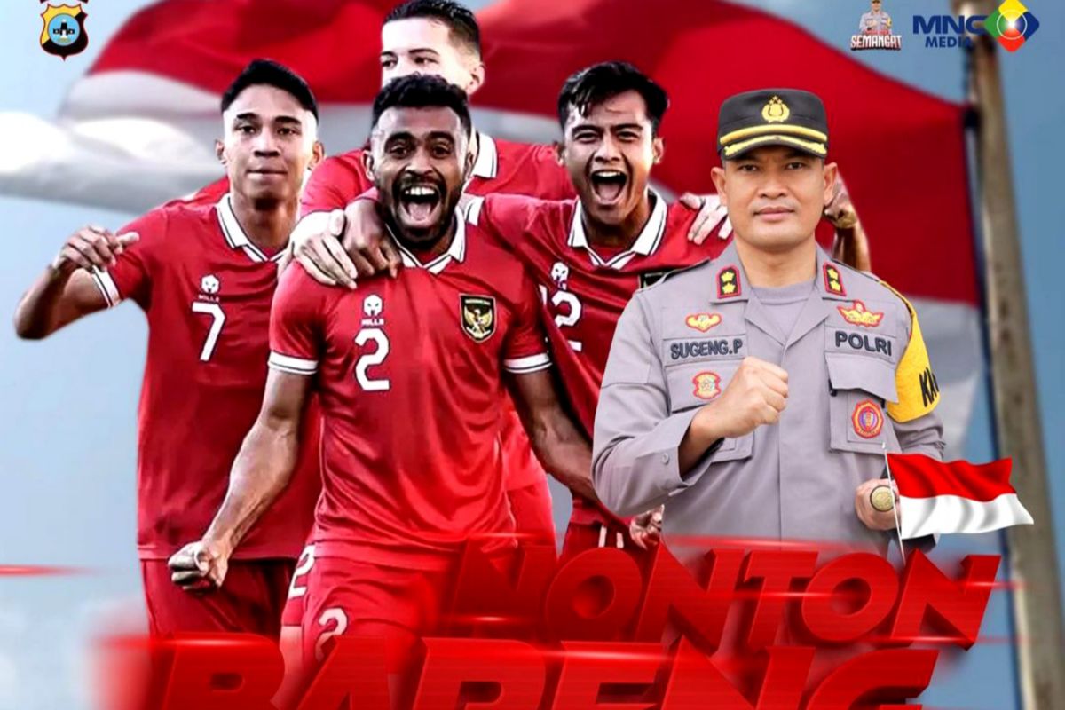 Kapolres Tapin AKBP Sugeng ajak nonbar Indonesia vs Uzbekistan Piala Asia U23
