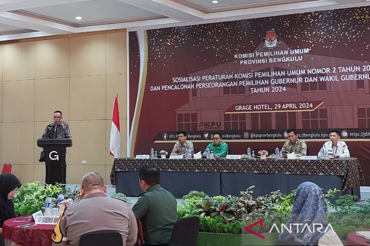 KPU Bengkulu gelar sosialisasi pencalonan perseorangan untuk Pemilihan Gubernur 2024