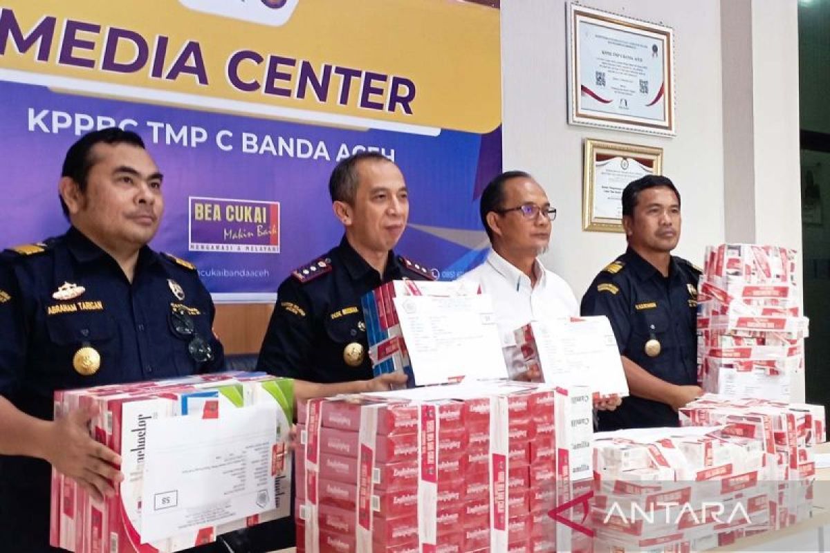 Bea Cukai Banda Aceh sita 31 ribu batang rokok ilegal