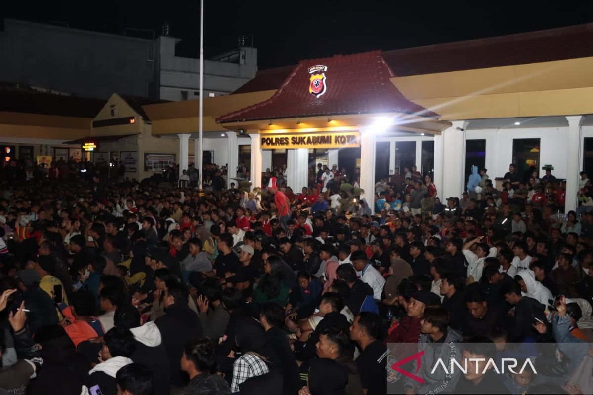 Polres Sukabumi Kota apresiasi warga tertib usai nonton bareng Timnas Indonesia