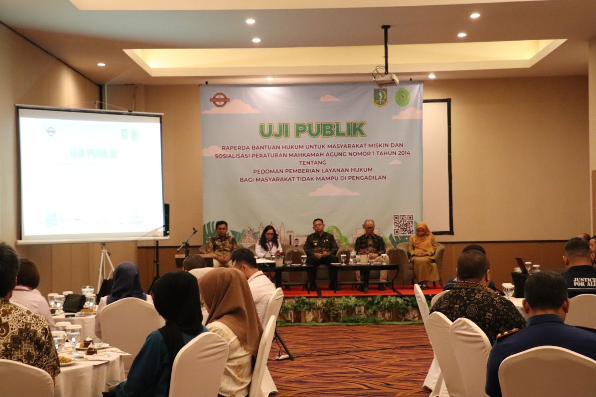 Pemkot Sukabumi uji publik raperda bantuan hukum untuk warga miskin